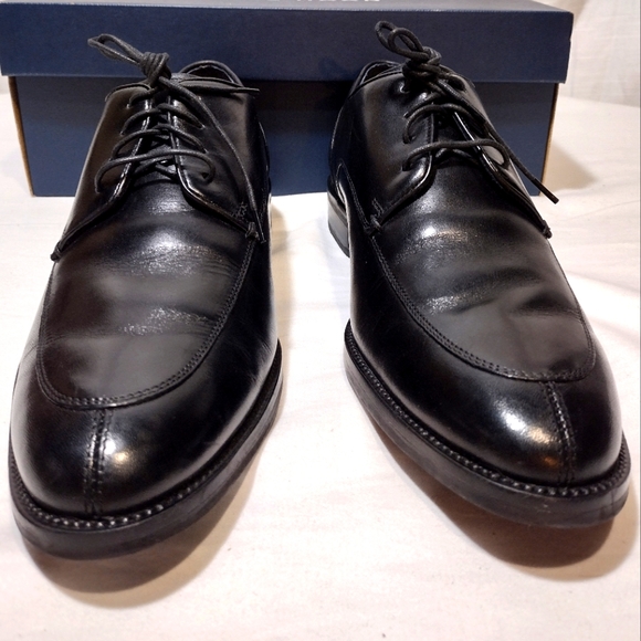 Cole Haan Lenox Hill Split-Toe Black Smooth Polished Leather Lace-Up Oxfords - Picture 10 of 14
